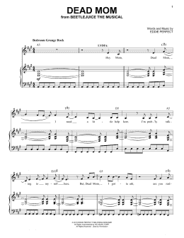 page one of Dead Mom (from Beetlejuice The Musical) (Piano & Vocal)