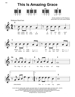 page one of This Is Amazing Grace (Super Easy Piano)