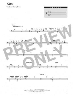 page one of Kiss (Drum Chart)