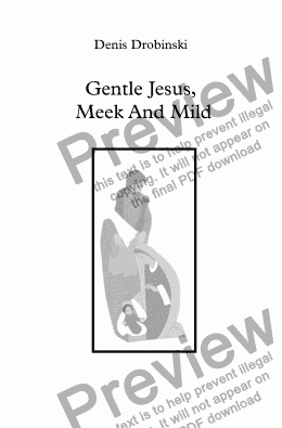 page one of Gentle Jesus Meek and Mild (Christmas Anthem)