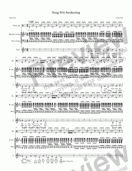 page one of Song 804 Awakening