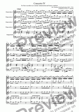 page one of Concerto IV
