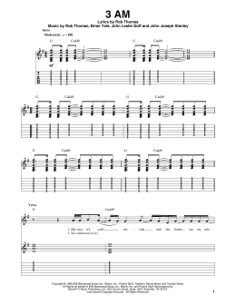 page one of 3 AM (Guitar Tab (Single Guitar))