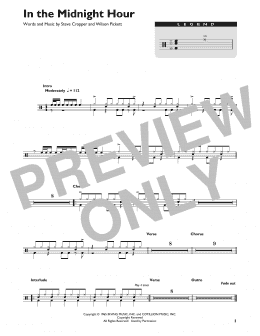 page one of In The Midnight Hour (Drum Chart)