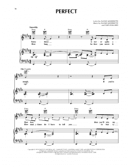 page one of Perfect (Piano, Vocal & Guitar Chords (Right-Hand Melody))