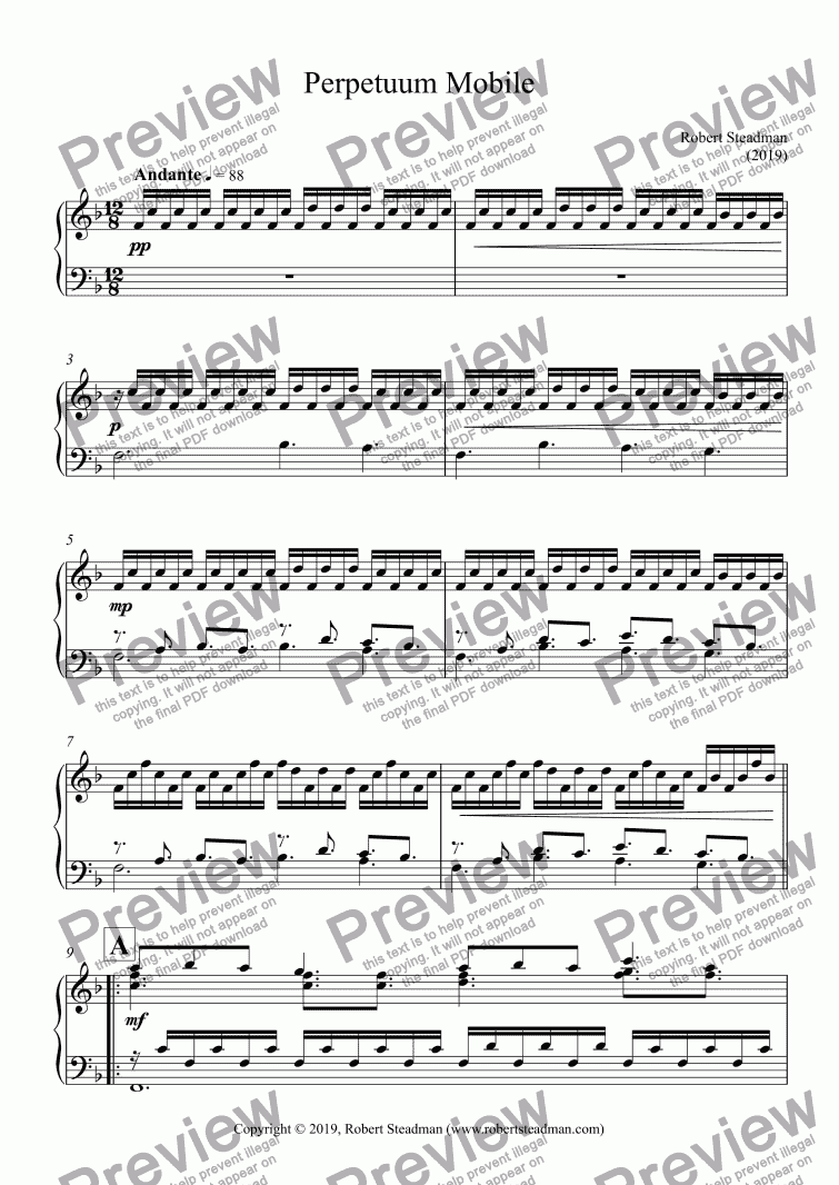 Perpetuum Mobile - Download Sheet Music PDF file