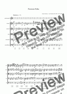 page one of Pizzicato-Polka