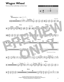 page one of Wagon Wheel (Drum Chart)