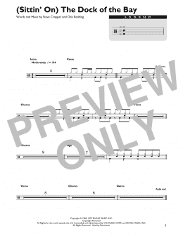 page one of (Sittin' On) The Dock Of The Bay (Drum Chart)