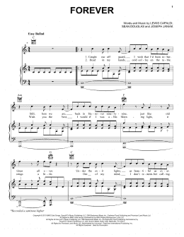 page one of Forever (Piano, Vocal & Guitar Chords (Right-Hand Melody))