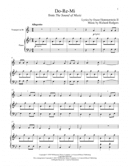 page one of Do-Re-Mi (from The Sound of Music) (Trumpet and Piano)