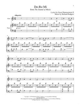 page one of Do-Re-Mi (from The Sound of Music) (Flute and Piano)