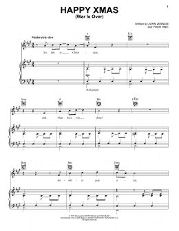 page one of Happy Xmas (War Is Over) (Vocal Pro + Piano/Guitar)