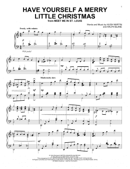 page one of Have Yourself A Merry Little Christmas (Piano Solo)