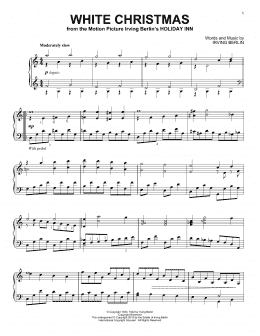 page one of White Christmas (Piano Solo)