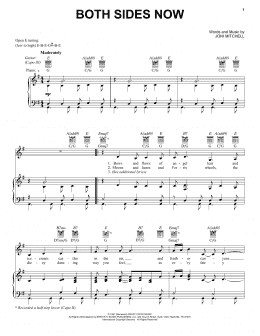 page one of Both Sides Now (Piano, Vocal & Guitar Chords (Right-Hand Melody))