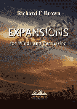 page one of Expansions for Winds and Percussion