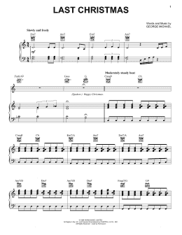 page one of Last Christmas (Vocal Pro + Piano/Guitar)