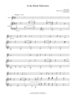 page one of In The Bleak Midwinter (Flute and Piano)