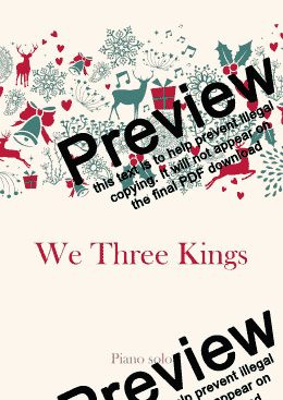 page one of We Three Kings