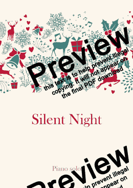 page one of Silent Night