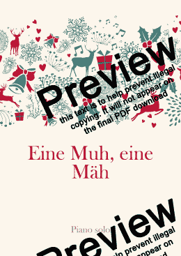 page one of Eine Muh, eine Mäh