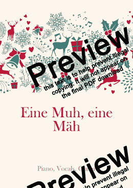 page one of Eine Muh, eine Mäh