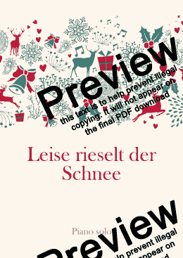 page one of Leise rieselt der Schnee