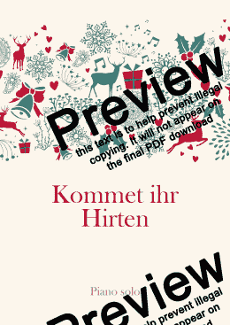 page one of Kommet ihr Hirten