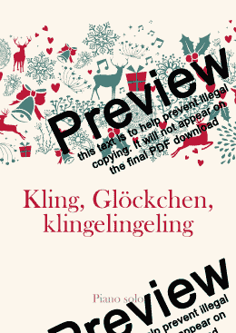 page one of Kling, Glöckchen, klingelingeling