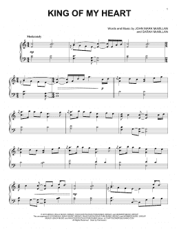 page one of King Of My Heart (Piano Solo)