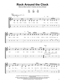 page one of Rock Around The Clock (Easy Ukulele Tab)