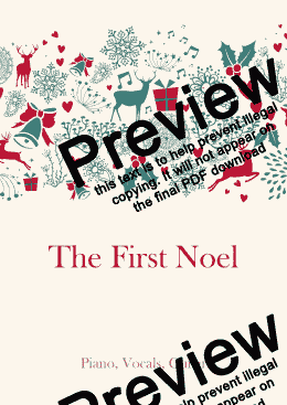 page one of The First Noel