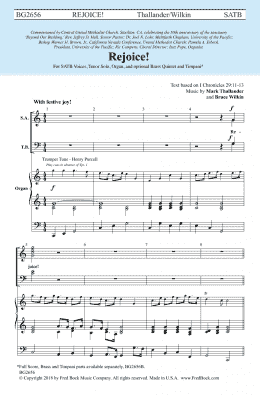 page one of Rejoice (SATB Choir)