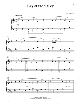 page one of Lily Of The Valley (Educational Piano)