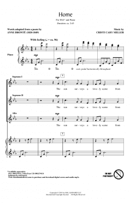 page one of Home (SSA Choir)