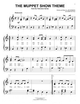 page one of The Muppet Show Theme (Big Note Piano)