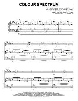 page one of Colour Spectrum (Piano, Vocal & Guitar Chords (Right-Hand Melody))