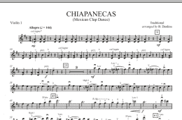 page one of Chiapanecas (Mexican Clap Dance) - Violin 1 (Orchestra)