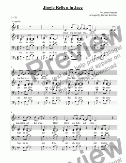 page one of Jingle Bells a la Jazz