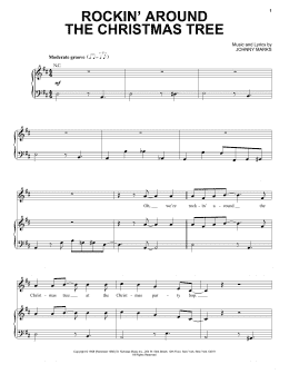 page one of Rockin' Around The Christmas Tree (Piano, Vocal & Guitar Chords (Right-Hand Melody))