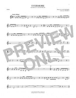 page one of Evermore (from Beauty and The Beast) (French Horn Solo)