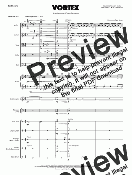 page one of Vortex (String Orchestra Version)