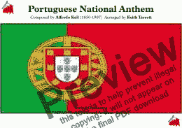 page one of Portuguese National Anthem ''A Portuegesa'' ''The Song of the Portuguese'' for String Orchestra (MFAO World National Anthem Series)