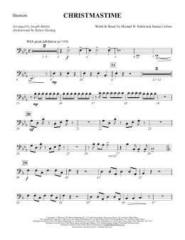 page one of Christmastime (arr. Joseph M. Martin) - Bassoon (Choir Instrumental Pak)