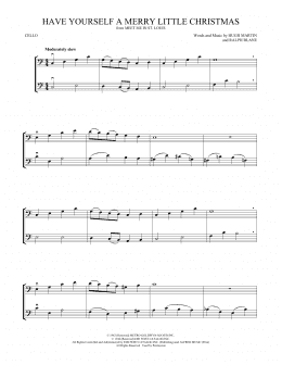 page one of Have Yourself A Merry Little Christmas (Cello Duet)