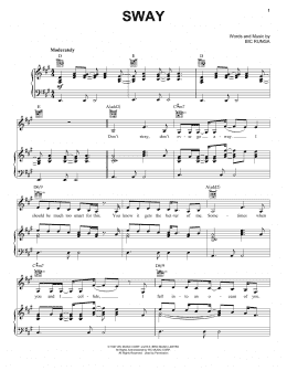 page one of Sway (Piano, Vocal & Guitar Chords (Right-Hand Melody))