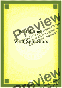 page one of We'll Spin Stars - Score and parts