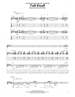 page one of Tuff Enuff (Guitar Tab)