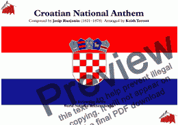 page one of Croatian National Anthem for String Orchestra (MFAO World National Anthem Series)